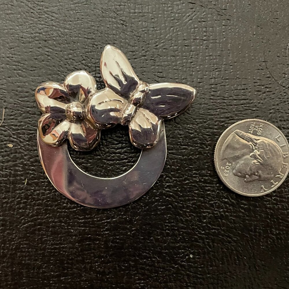 Vintage sterling silver butterfly brooch